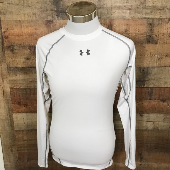 white under armour compression shirt long sleeve